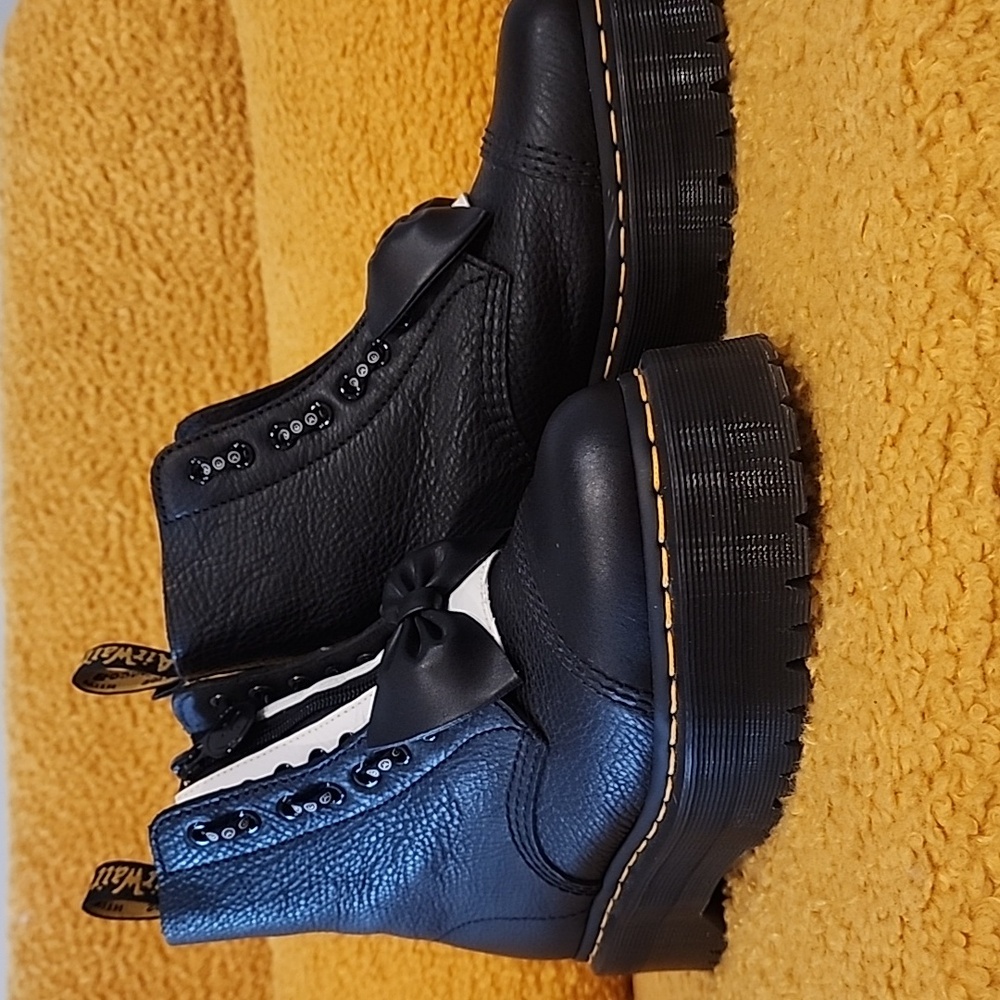 Dr. Marten Sinclair Lazy Oaf Leather Platform Boots 9W/7.5M (US) - Picture 6 of 11